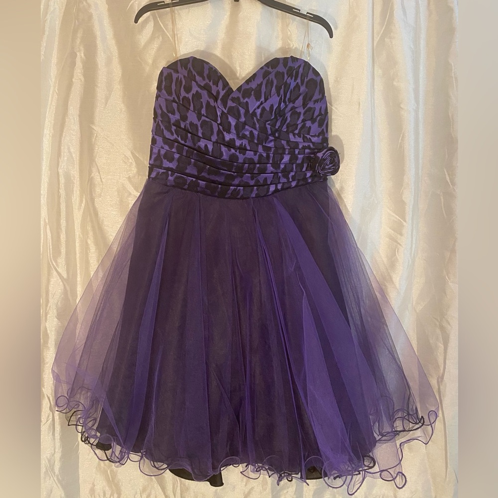 Black, Purple Formal Dress